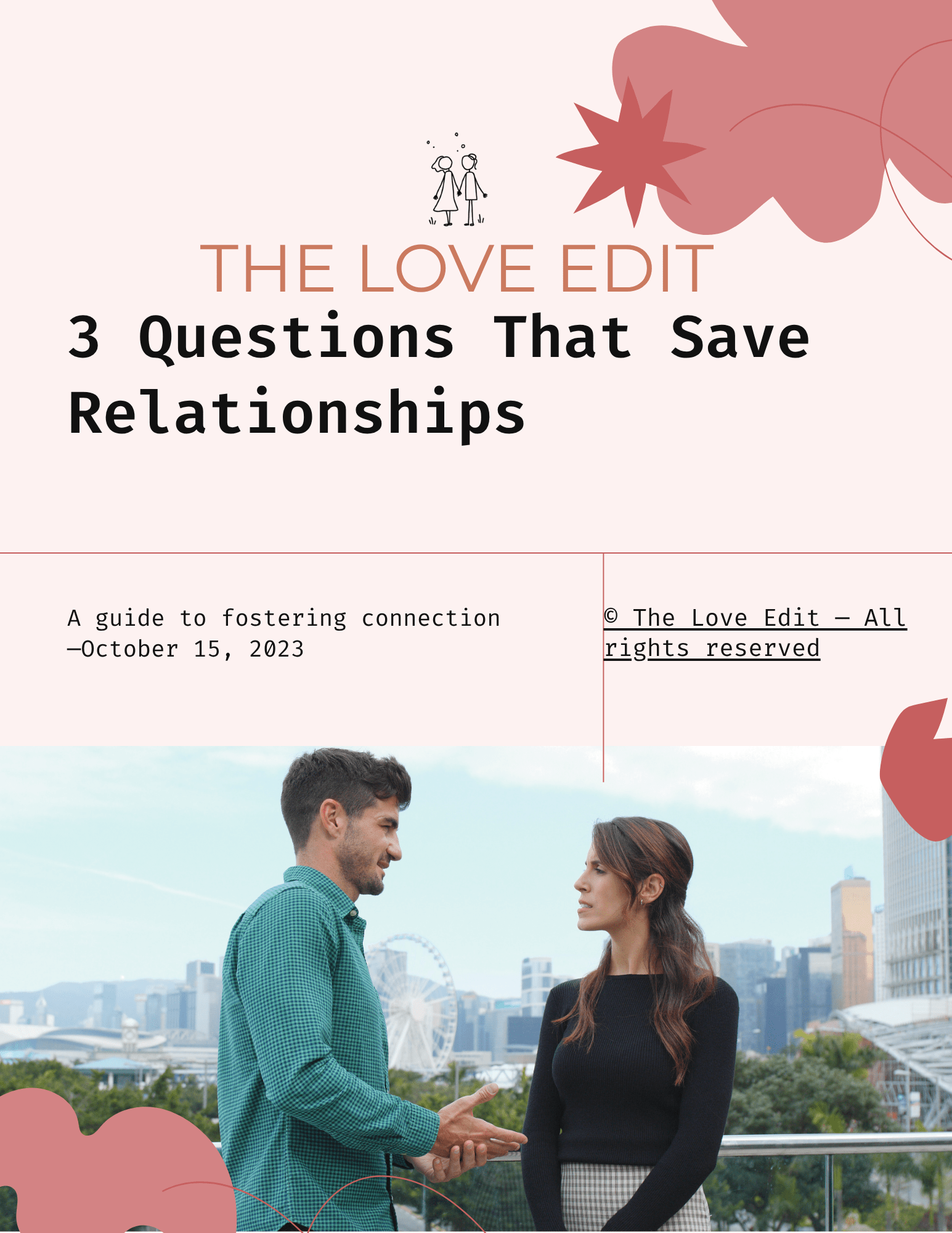 3 Questions That Save Relationships Visual Guide - THE LOVE EDIT